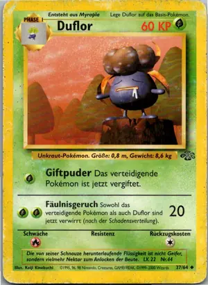 Pokémon-Karte Duflor 37/64 Dschungel