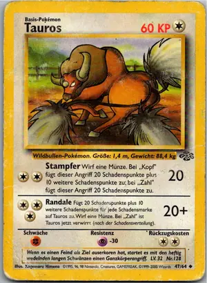 Pokémon-Karte Tauros 47/64 Dschungel