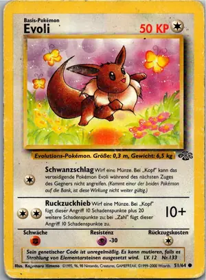 Pokémon-Karte Evoli 51/64 Dschungel