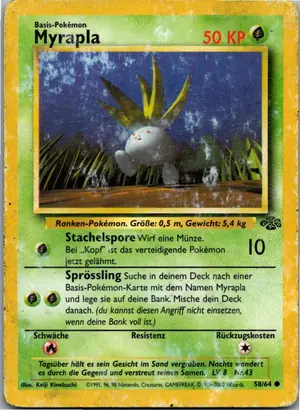 Pokémon-Karte Myrapla 58/64 Dschungel