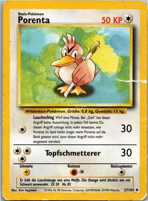 Porenta Exemplar 2,95 €
