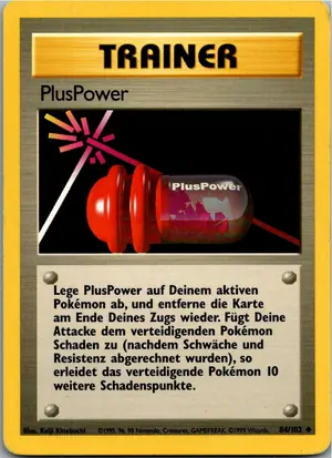 Pokémon-Karte PlusPower 84/102 Grundset