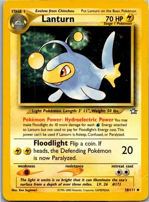 Pokémon-Karte Lanturn 38/111 Neo Genesis