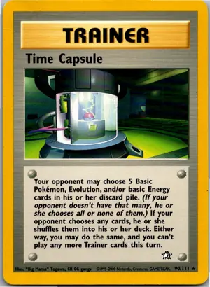 Pokémon-Karte Time Capsule Zeitmaschine 90/111 Neo Genesis