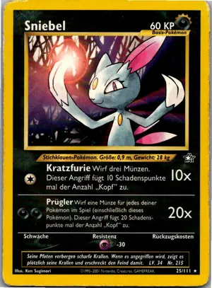 Pokémon-Karte Sniebel 25/111 Neo Genesis