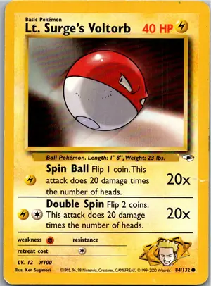 Lt. Surge's Voltorb Exemplar 4,95 €