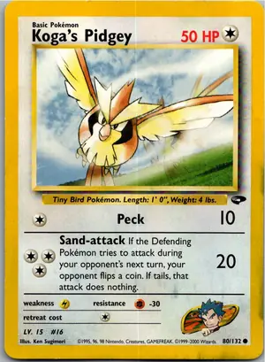 Pokémon-Karte Koga's Pidgey 80/132 Gym Challenge