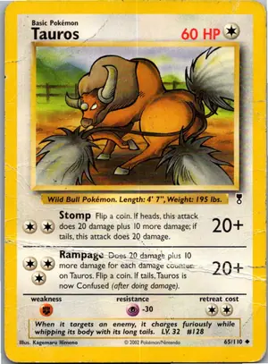 Pokémon-Karte Tauros 65/110 Legendary Collection