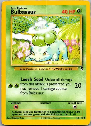 Pokémon-Karte Bulbasaur Bisasam 68/110 Legendary Collection