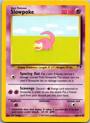 Pokémon-Karte Slowpoke Flegmon 93/110 Legendary Collection