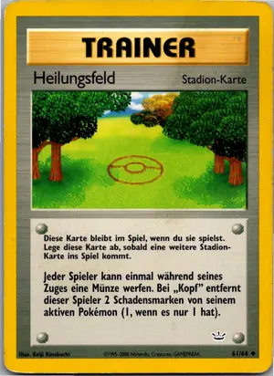 Pokémon-Karte Healing Field 61/64 Neo Revelation