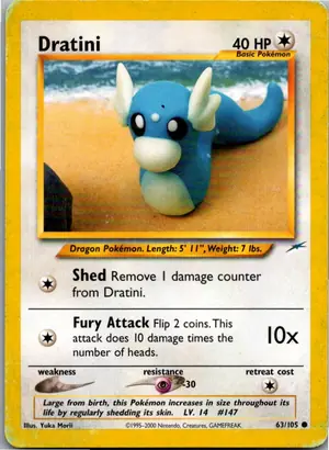 Pokémon-Karte Dratini 63/105 Neo Destiny