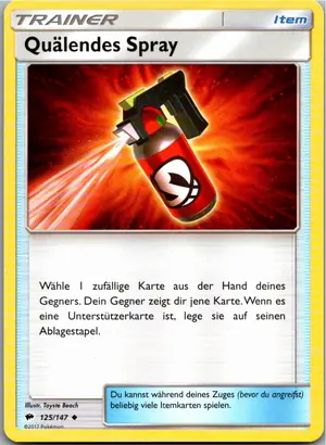 Pokémon-Karte Quälendes Spray 125/147 Nacht in Flammen