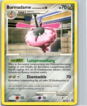 Pokémon-Karte Burmadame Lumpenumhang 43/132 Rätselhafte Wunder