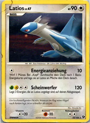 Pokémon-Karte Latios 23/106 Epische Begegnungen