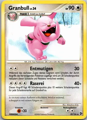 Pokémon-Karte Granbull 39/106 Epische Begegnungen