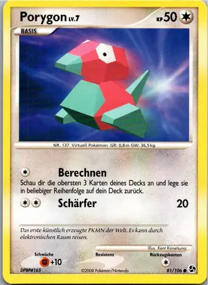 Porygon Exemplar 1,95 €