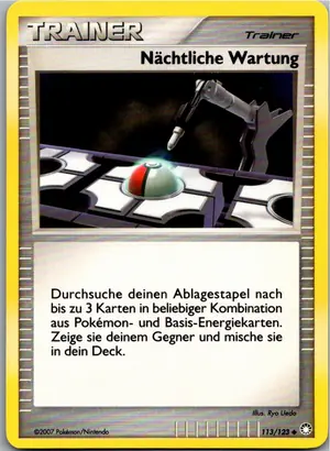 Pokémon-Karte Nächtliche Wartung 113/123 Geheimnisvolle Schätze