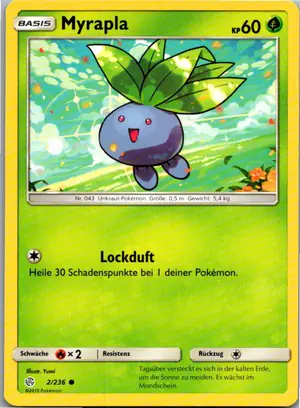 Pokémon-Karte Myrapla 2/236 Welten im Wandel