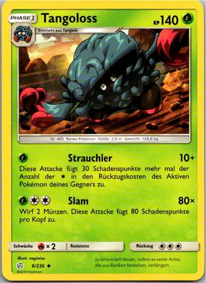 Pokémon-Karte Tangoloss 6/236 Welten im Wandel