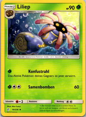 Pokémon-Karte Liliep 10/236 Welten im Wandel