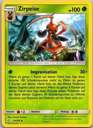 Zirpeise Exemplar 1,25 €
