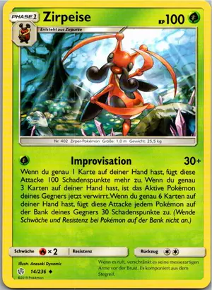 Zirpeise Exemplar 1,25 €