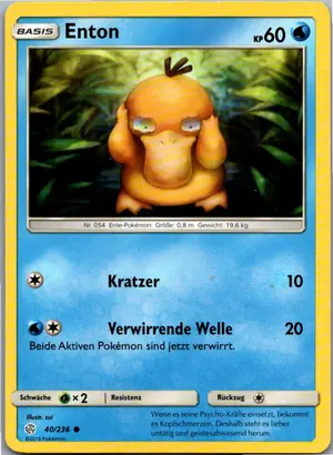 Pokémon-Karte Enton 40/236 Welten im Wandel