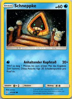 Pokémon-Karte Schneppke 47/236 Welten im Wandel