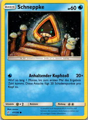 Schneppke Exemplar 1,25 €