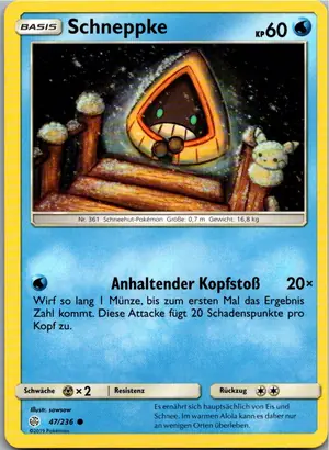 Schneppke Exemplar 1,25 €