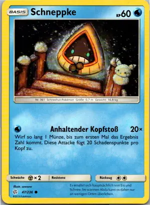 Schneppke Exemplar 1,25 €