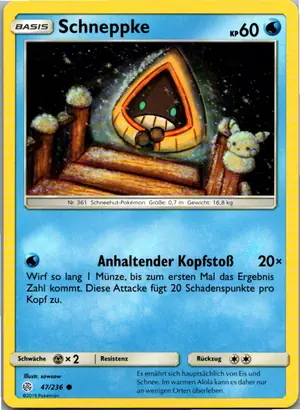 Schneppke Exemplar 1,25 €