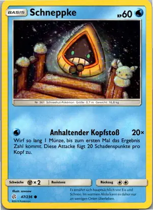 Schneppke Exemplar 1,25 €