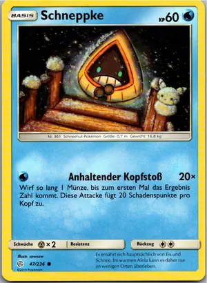 Schneppke Exemplar 1,25 €