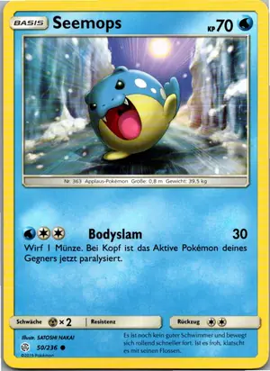 Pokémon-Karte Seemops 50/236 Welten im Wandel