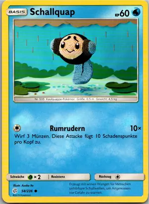 Pokémon-Karte Schallquap 58/236 Welten im Wandel