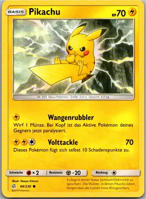Pokémon-Karte Pikachu 66/236 Welten im Wandel