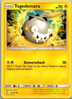 Togedemaru Exemplar 1,25 €