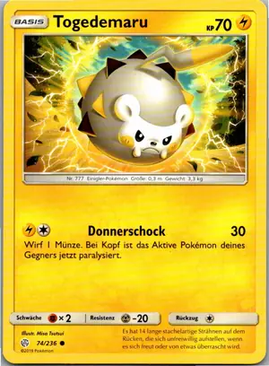 Togedemaru Exemplar 1,25 €