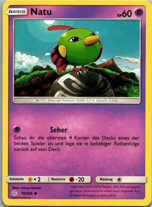 Pokémon-Karte Natu 78/236 Welten im Wandel