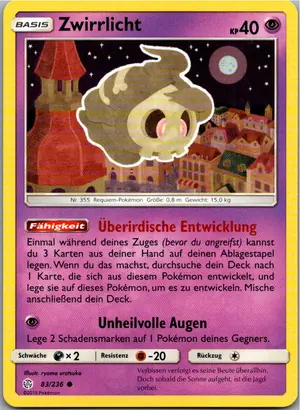Zwirrlicht Exemplar 1,25 €