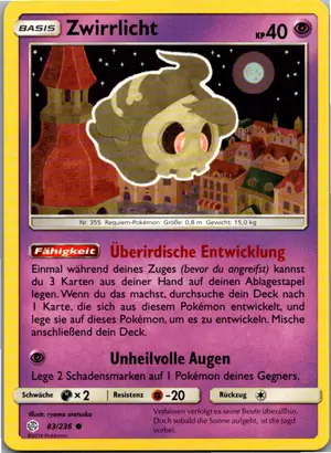 Zwirrlicht Exemplar 1,25 €