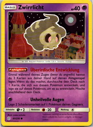 Zwirrlicht Exemplar 1,25 €