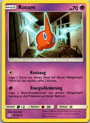 Pokémon-Karte Rotom 86/236 Welten im Wandel