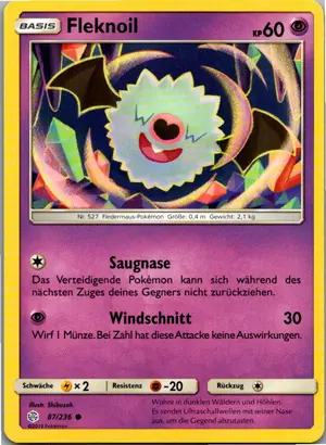 Pokémon-Karte Fleknoil 87/236 Welten im Wandel