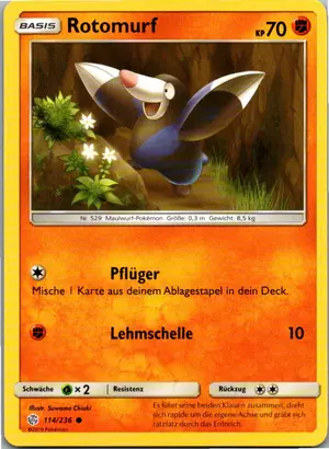 Pokémon-Karte Rotomurf 114/236 Welten im Wandel