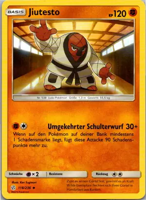 Pokémon-Karte Jiutesto 118/236 Welten im Wandel