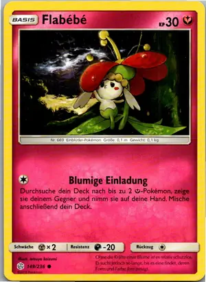 Pokémon-Karte Flabebe 149/236 Welten im Wandel