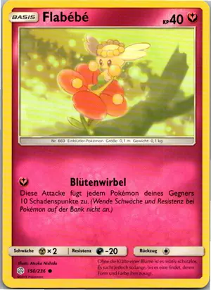 Pokémon-Karte Flabebe 150/236 Welten im Wandel